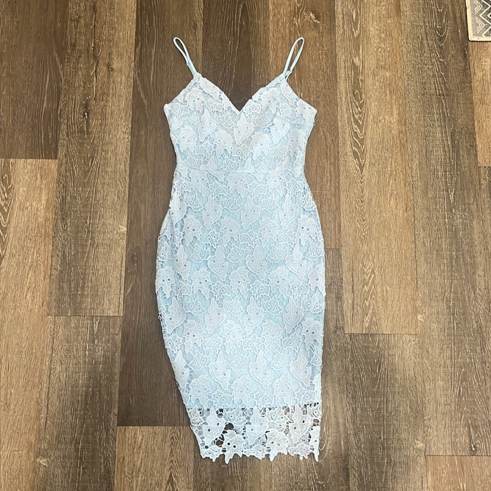 Dusty Blue lace dress